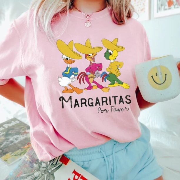 Disney Margaritas For Favor Comfort Colors® Shirt, The Three Caballeros Shirt, Disney Epcot Shirt, Disney Trip Shirt