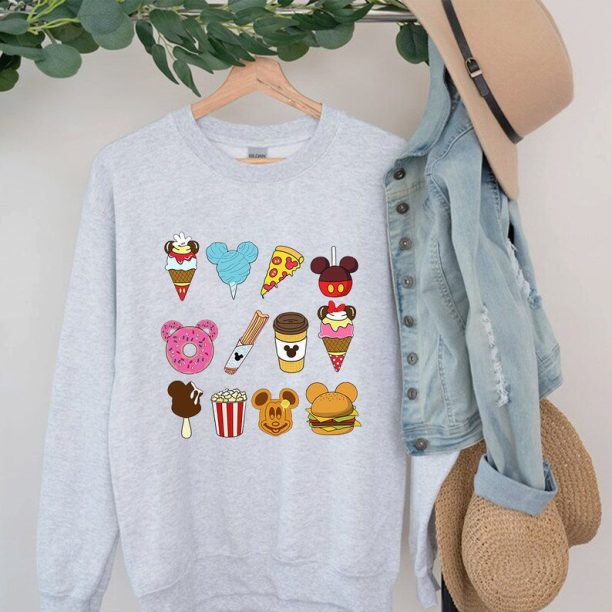 Disney Snacks Sweatshirt - Cute Disney For The Snacks Shirt With Fun Doodles - Disney Trip Shirt