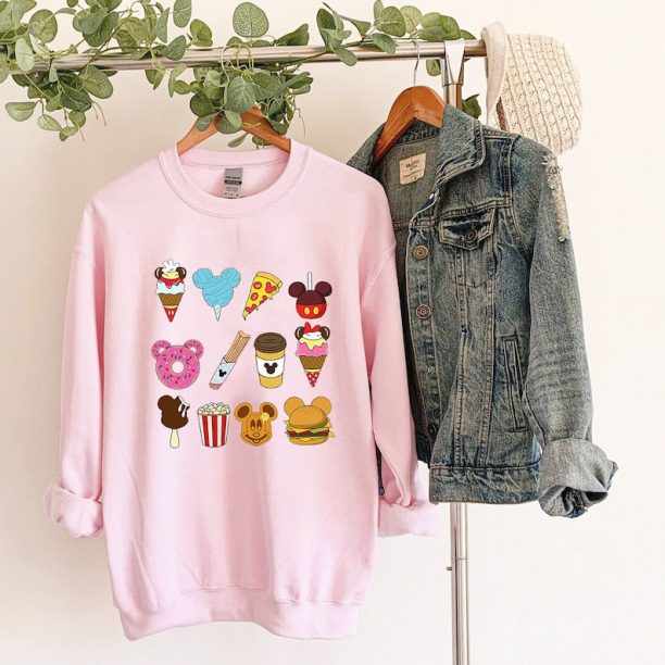 Disney Snacks Sweatshirt - Cute Disney For The Snacks Shirt With Fun Doodles - Disney Trip Shirt