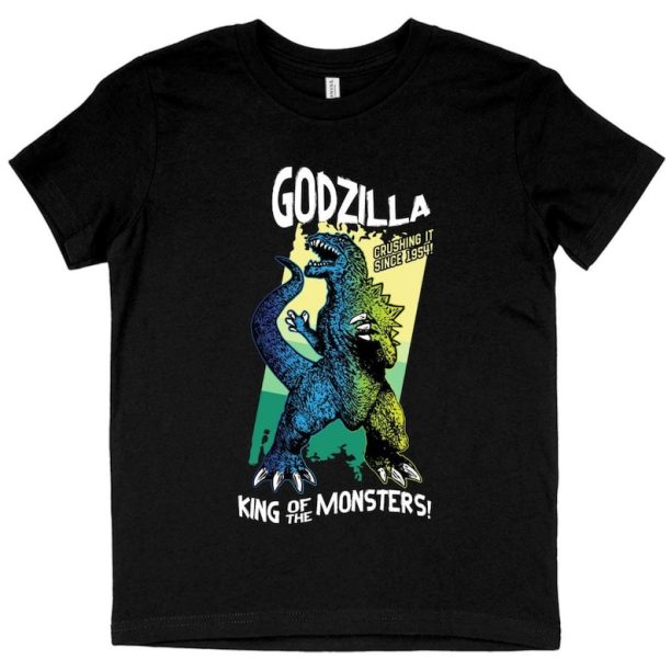 Kids’ Godzilla King of the Monsters Retro T-Shirt, Godzilla Birthday Shirt