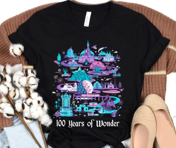 Disney Parks 100 Years Of Wonder Shirt / Disney Platinum Celebration Shirt / Disney 100th Anniversary