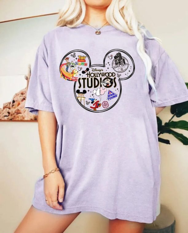 Disney Hollywood Studios Mickey Head Comfort Colors® Shirt, Disney Family Shirt, Disneyland Tee, Dinseyworld Shirt