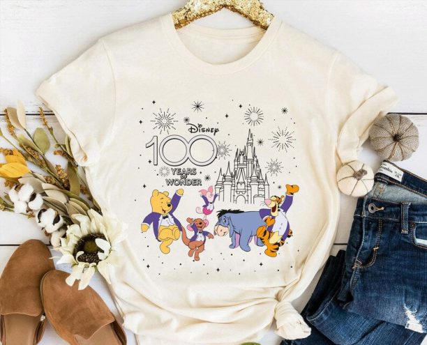 Winnie The Pooh Friends Disney 100 Years Of Wonder Shirt / Disney 100th Anniversary T-shirt / Disney Platinum Celebration