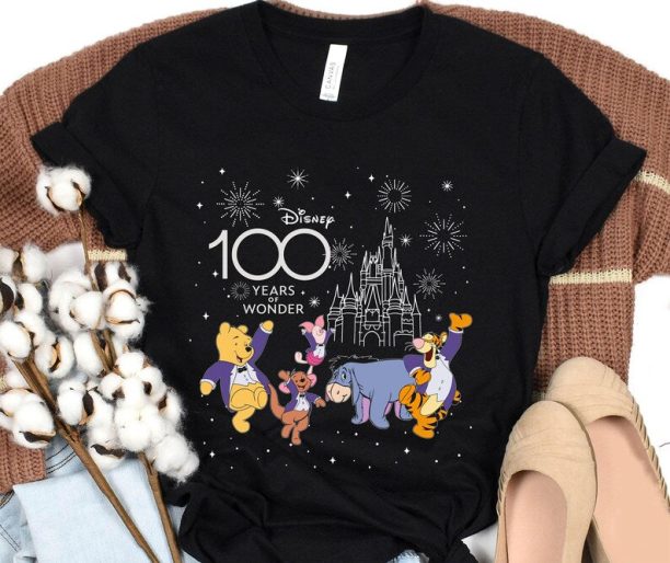 Winnie The Pooh Friends Disney 100 Years Of Wonder Shirt / Disney 100th Anniversary T-shirt / Disney Platinum Celebration