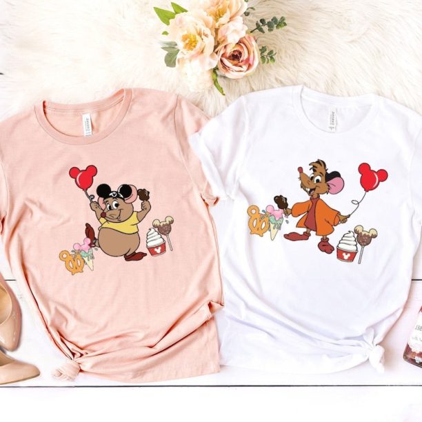 Disney Jaq And Gus Snacks Comfort Colors® Shirt, Disney Matching Shirt, Disney Kids Shirt, Disney Cindrella Shirt, Disney Family Shirt