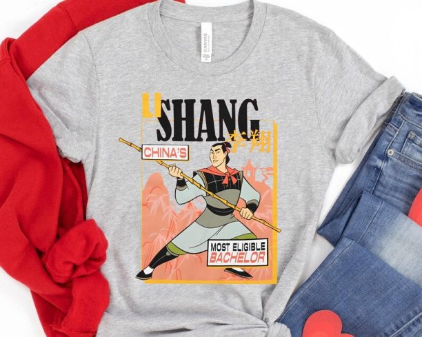 Disney Mulan Li Shang Magazine Cover Shirt / Disney Mulan Movie Tee / Disney Birthday / Walt Disney World T-shirt