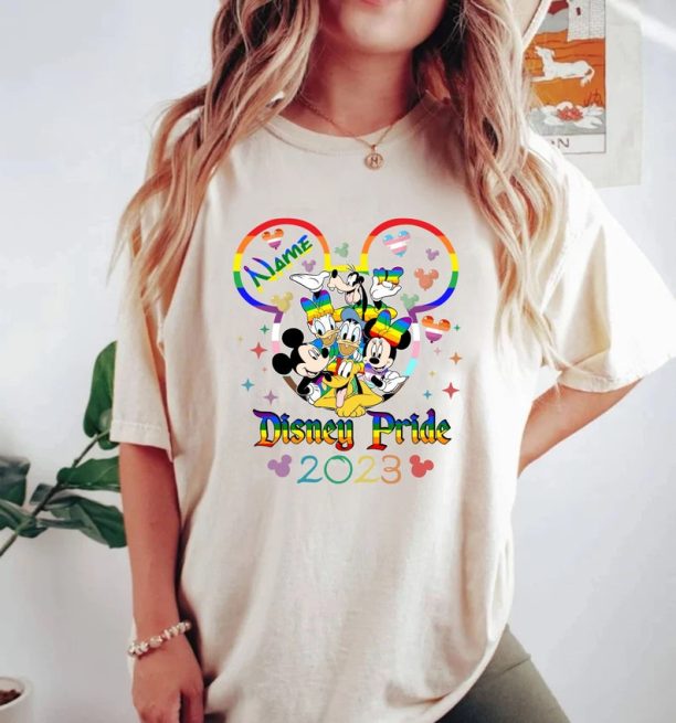 Disney Pride 2023 LGBT Custom Shirt, Mickey and Friends Gay Days Shirt, Rainbow Color Disney Shirt, Disneyland Shirt