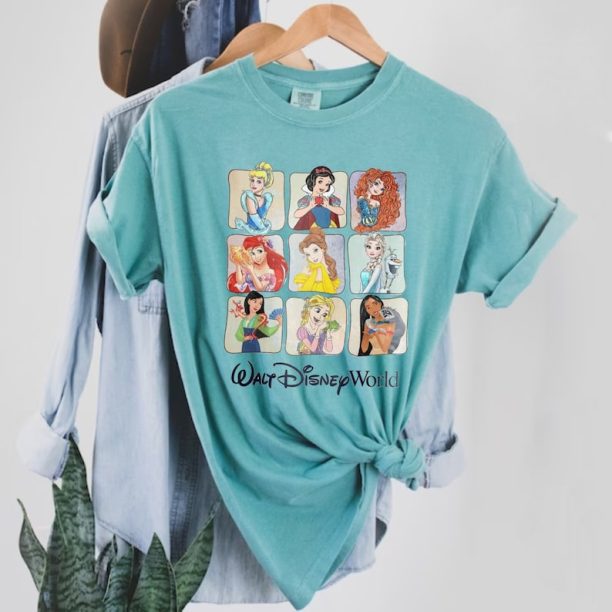 Disney Princess Disneyworld Comfort Colors® Shirt, Retro Disney Princess Shirt, Disney Family Trip Shirt, Disneyland Shirt