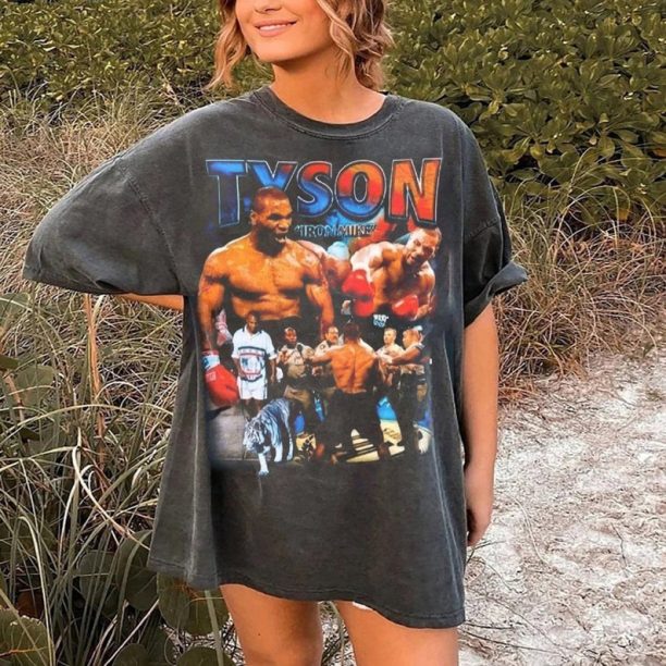 Vintage Marino Morwood Mike Tyson Boxing Tee Shirt, Mike Tyson T-Shirt Vintage, Mike Tyson Merch