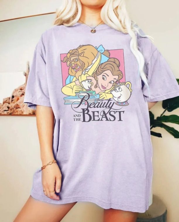 Beauty and The Beast Comfort Colors® Shirt, Disney Princess Shirt, Belle Princess Shirt, Retro Disney, Disneyworld Shirt