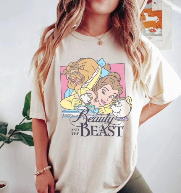 Beauty and The Beast Comfort Colors® Shirt, Disney Princess Shirt, Belle Princess Shirt, Retro Disney, Disneyworld Shirt