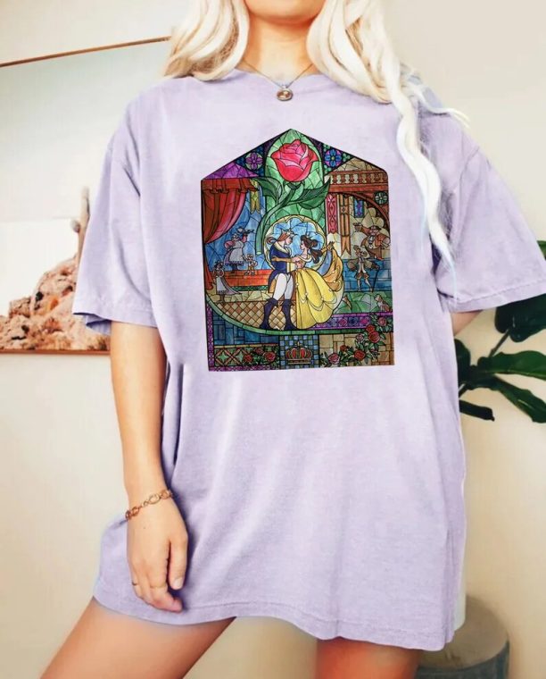 Beauty and The Beast Comfort Colors Shirt, Belle Princess Shirt, Disney Princess Shirt, Retro Disney, Disneyworld Shirt