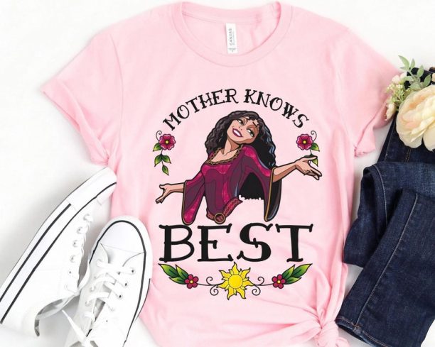 Disney Mother Gothel Mother Knows Best Tattoo Art Style Shirt / Disney Mother's Day T-shirt / Mommy And Me Matching Tee