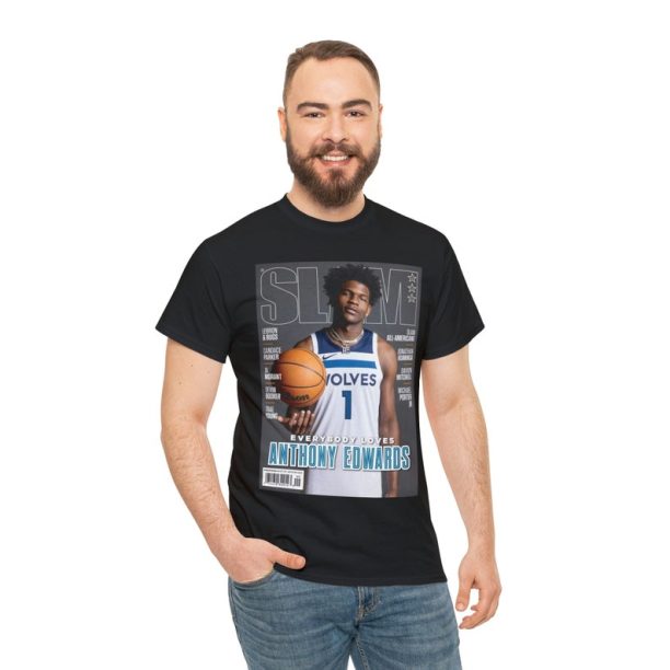 Anthony Edwards Minnesota Timberwolves NBA Slam Cover Tee