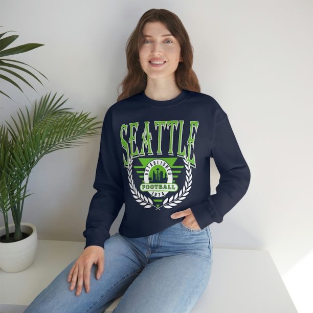 Vintage Seattle Football Sweatshirt, Seattle Football Crewneck Sweatshirt, Gift for Seattle Fan