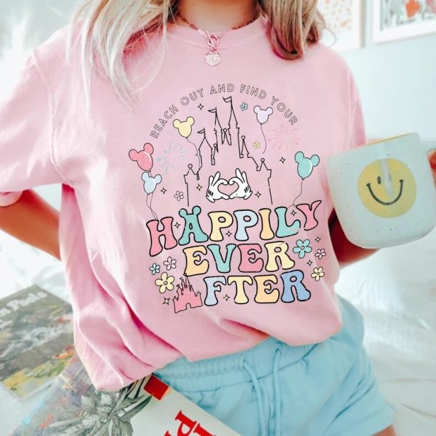 Disney Happily Ever After Comfort Colors® Shirt, Magic Kingdom Castle Shirt, Disney Family Shirt, Disney Vacation Shirt