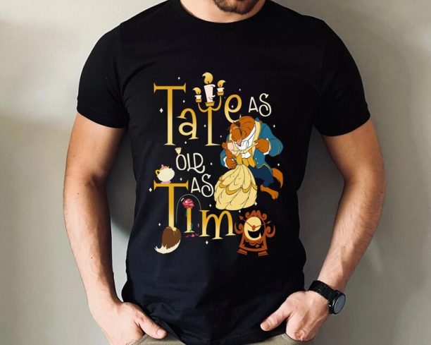 Beauty And The Beast Tale As Old As Time Shirt / Belle LumiŠre Cogsworth Mrs. Potts Chip T-shirt / Walt Disney World