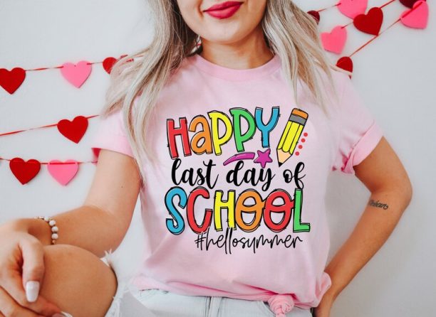 Last Day of School, Hello Summer Happy Last Day of School Shirts, Hello Summer, School's Out For Summer