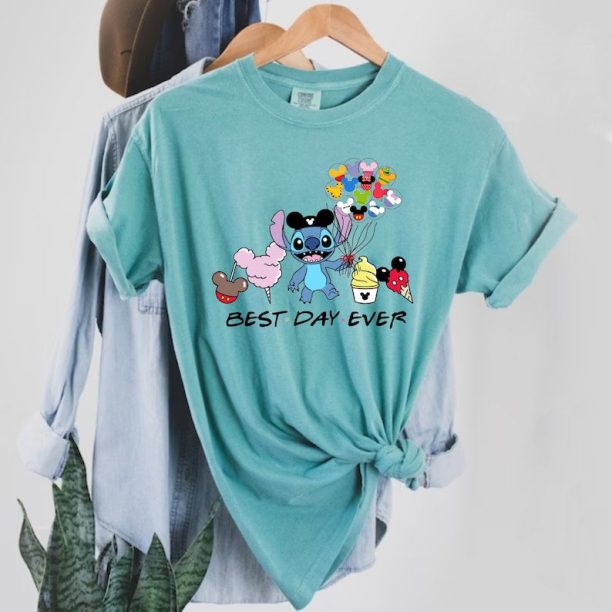 Disney Stitch Best Day Ever Comfort Colors® Shirt, Stitch Snack Shirt, Magic Kingdom Shirt, Disney Trip Shirt