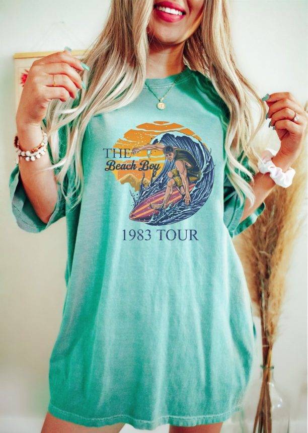 Comfort Colors® Vintage The Beach Boys 1983 Tour Band Shirt, Retro The Summer In Paradise The Beach Boys Tee, The Beach Boys Fan Shirt