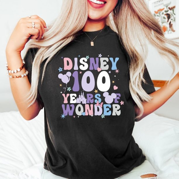 Disney 100th Anniversary Shirt, Disney 100 Years Of Wonder Shirt, Disney Shirt, World Of Magic, Disney Family Matching