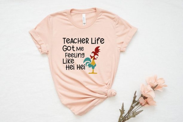 Back to School Teacher T-Shirt, Cute Teacher Shirt, Chicken Teacher Shirt,Gift for Teachers, Kindergarten Teacher