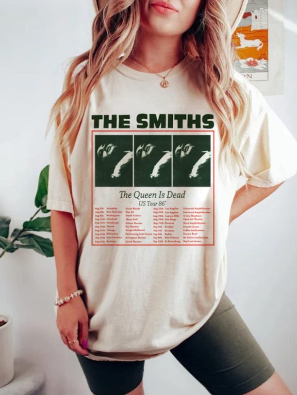 The Smiths Us Tour T-shirt, band t-shirt, The Smiths Album the queen is Dead T Shirt Gift for men, women Unisex T shirt