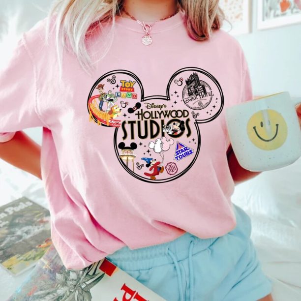 Disney Hollywood Studios Mickey Head Comfort Colors® Shirt, Disney Family Shirt, Disneyland Tee, Dinseyworld Shirt