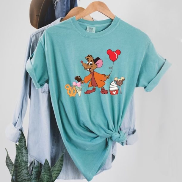 Disney Jaq And Gus Snacks Comfort Colors® Shirt, Disney Matching Shirt, Disney Kids Shirt, Disney Cindrella Shirt, Disney Family Shirt