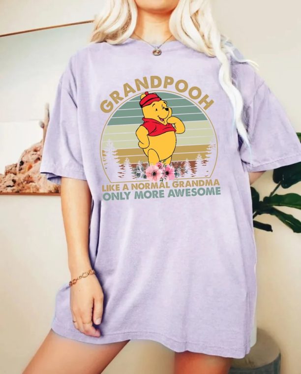 Disney Grandpooh Comfort Colors® Shirt, Disney Grandma Shirt, Mothers Day Shirt, Disneyworld Shirt, Disney Family Shirt