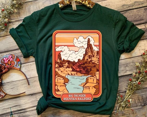 Disneyland Big Thunder Mountain Railroad Shirt / Disney Birthday / Magic Kingdom Park / Walt Disney World