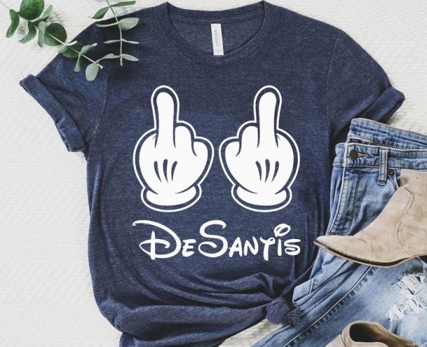 Mickey Mouse Middle Finger Desantis T-shirt