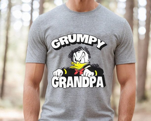 Disney Grumpy Grandpa Shirt / Angry Donald Duck Grandpa T-shirt / Father's Day Gift For Grandfather / Disneyland Trip