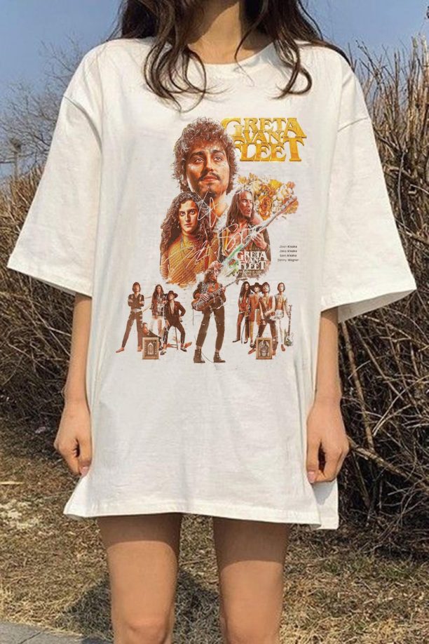 Vintage Greta Van Fleet Shirt, Retro Musical Shirt, Boho Vintage Musician Shirt, Retro Greta Van Fleet Tshirt