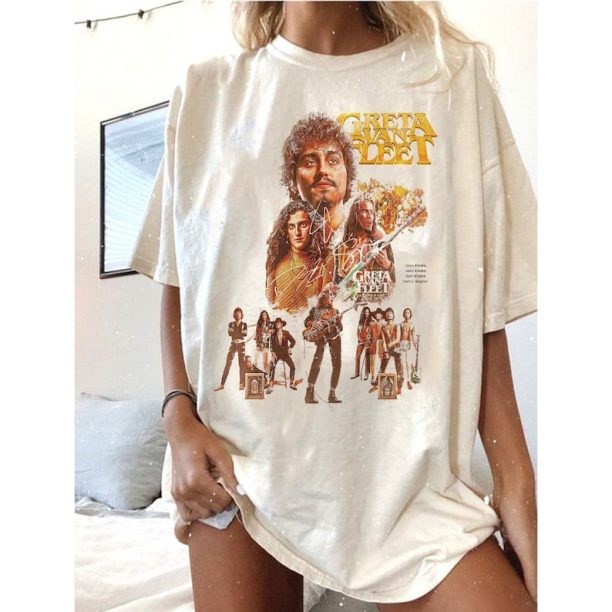 Vintage Greta Van Fleet Shirt, Retro Musical Shirt, Boho Vintage Musician Shirt, Retro Greta Van Fleet Tshirt