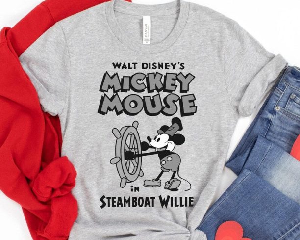 Mickey Mouse 1928 Co Steamboat Willie T-shirt / Vintage Mickey Shirt / Disney Birthday / Walt Disney World Tee