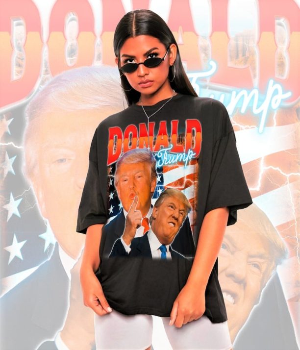 Retro Donald Trump Shirt -Donald Trump Homage Tshirt,Donald Trump Fan Tees,Donald Trump Retro 90s Sweater