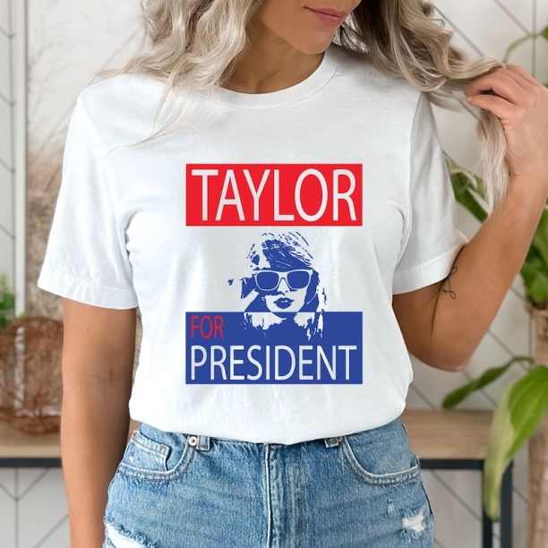 Taylor for President Shirt, Taylor Election Tee, 2024 Presidential Campaign Graphic Tee, Fan Girl Tee, Gift for Her