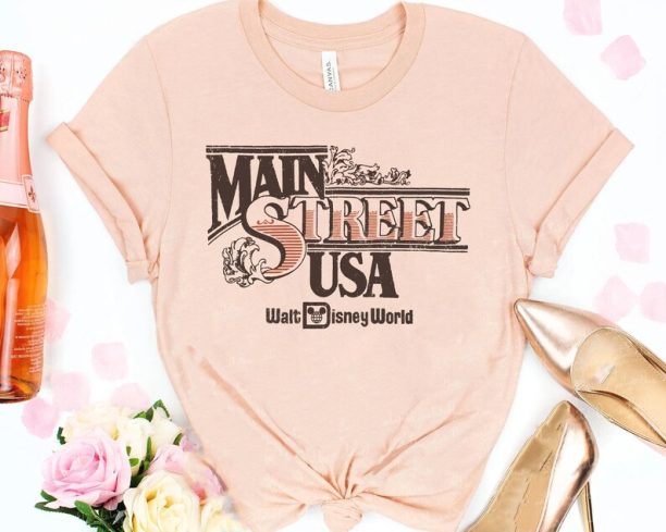 Main Street U.S.A Walt Disney World T-shirt / Magic Kingdom Park / Disneyland Family Vacation / Disney Birthday Gift