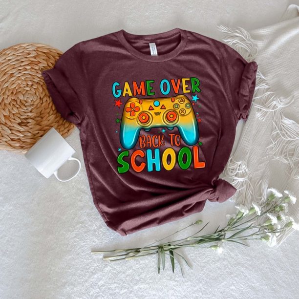 Game Over Back To School Shirt, Back to School Shirt, First Day of School Outfit, Kids Back To School Shirt