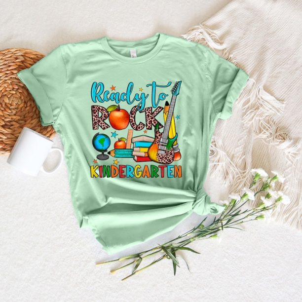 Ready To Rock Kindergarten Shirt, Back To School T-Shirt, School Group Shirts, Kindergarten Gift Shirt