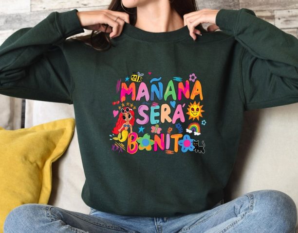 Funny Mañana Sera Bonito Sweatshirt,Manana Sera Bonito Album Sweatshirt, Unisex Sweatshirt,KaroL G Gift,Karol G Red Hair