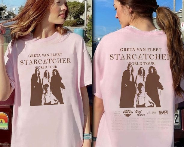 Starcatcher Greta van fleet Tour 2023 Shirt, Vintage Greta New Album Tour Shirt, Greta Van 2023 Tour Shirt