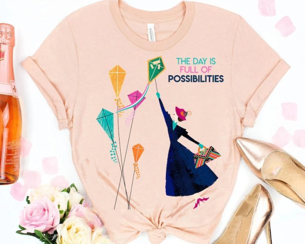 Disney Mary Poppins Full of Possibilities T-Shirt, Mary Poppins Tee, Matching Disneyland Family Vacation Shirt