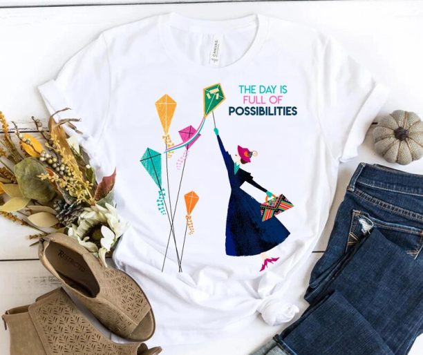 Disney Mary Poppins Full of Possibilities T-Shirt, Mary Poppins Tee, Matching Disneyland Family Vacation Shirt