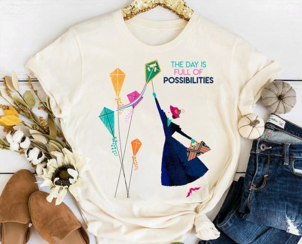 Disney Mary Poppins Full of Possibilities T-Shirt, Mary Poppins Tee, Matching Disneyland Family Vacation Shirt