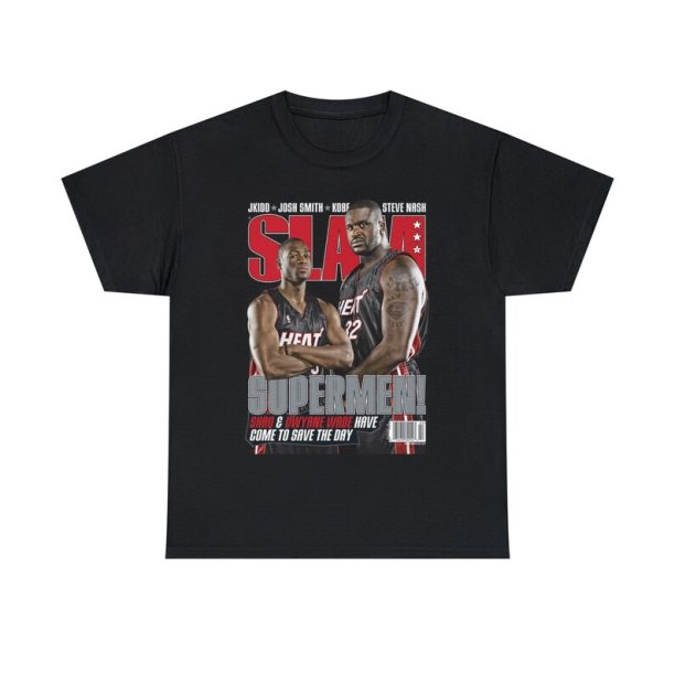 Shaquille O'Neal Dwayne Wade Miami Heat Slam Cover NBA Tee Shirt