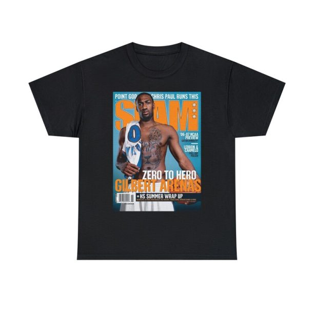 Gilbert Arenas Washington Wizards NBA Slam Cover Tee Shirt