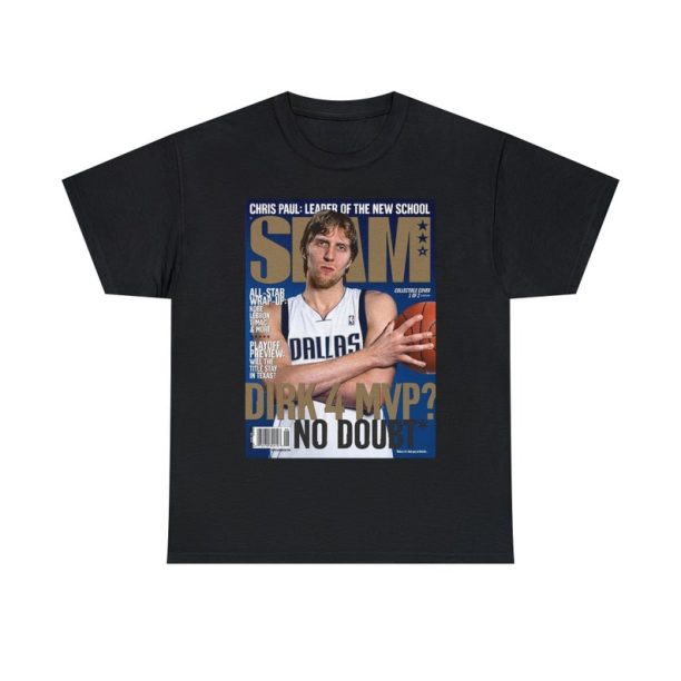 Dirk Nowitzki Dallas Mavericks NBA Slam Cover Tee Shirt