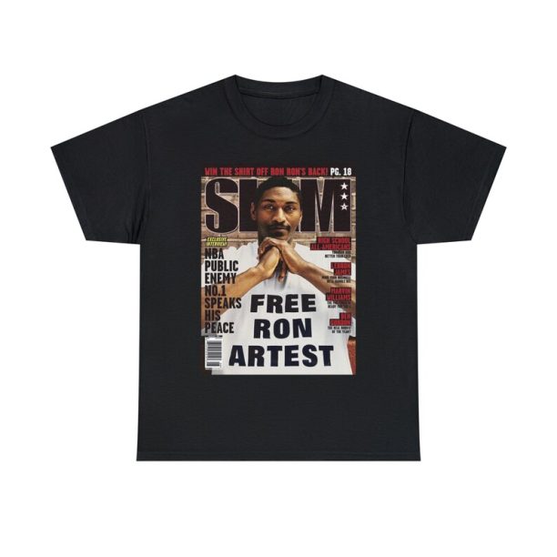 Ron Artest FREE NBA Slam Cover Tee Shirt